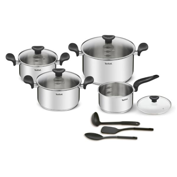 Batería De Cocina Tefal Primary Plata 11 Piezas