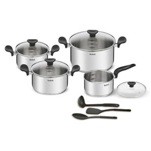 Batería De Cocina Tefal Primary Plata 11 Piezas