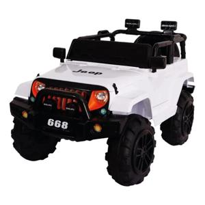 Auto A Bateria Jeep 12v Control Remoto Color Blanco