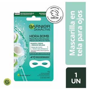 Mascarilla Garnier Skin Active en Tela Ojos Coconut