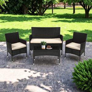 Juego De Living De Terraza 4 Piezas Para Exterior Homer Outdoor