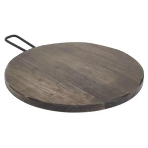 Tabla Piqueo Redonda Dark Wood La Hacienda