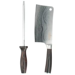 Cuchillo 17.5 cm + Afilador 20 cm La Hacienda