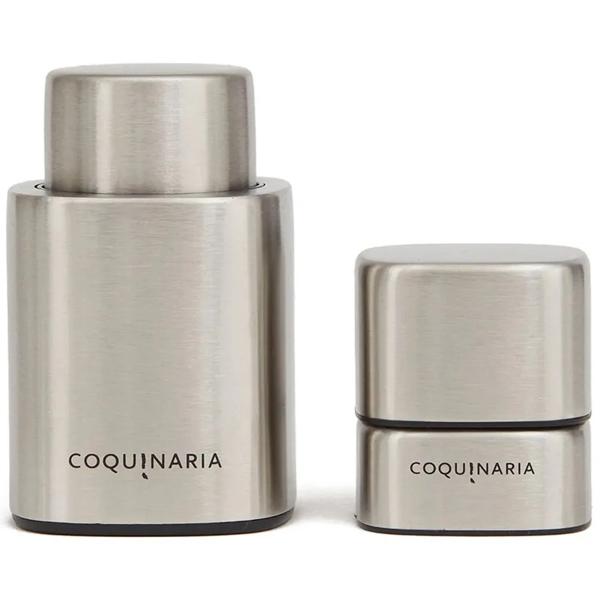 Set Sellador De Vino Y Espumante Al Vacio 2 Pzs Coquinaria