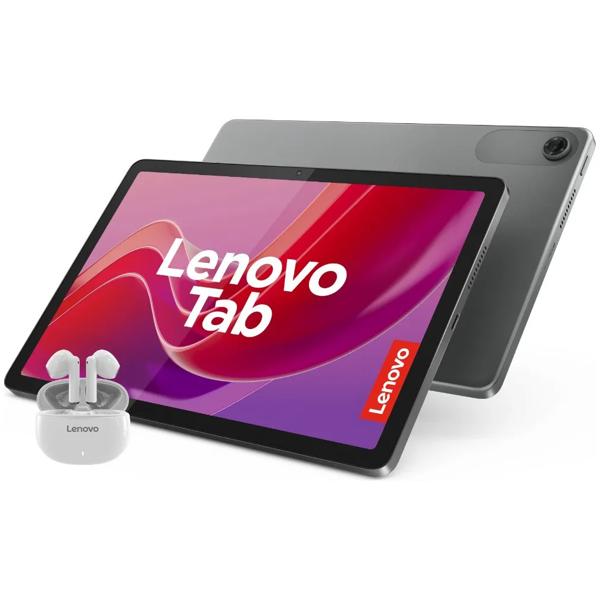 Tablet Lenovo Tab Mediat 4Gb Ram 128Gb 10 Wuxga + Audífonos Plateado