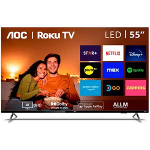 AOC Roku TV LED 55” UHD 4K Smart TV 55U6125