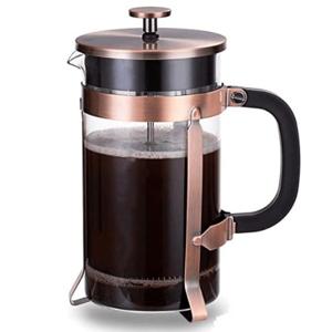 Cafetera Francesa 1lt Borosilicato Cobre Envejecido Ruan Lugano