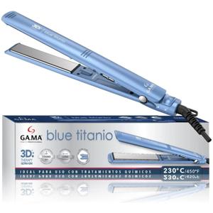 Plancha de cabello GAMA Italy Elegance 3D Blue Titanio azul
