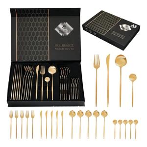 Set 24 Cubiertos Acero Inoxidable Juego De Servicio Completo