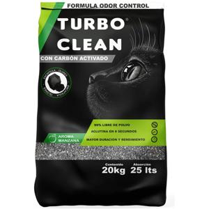 Arena Aglutinante Turbo Clean Odor Control 20kg Manzana