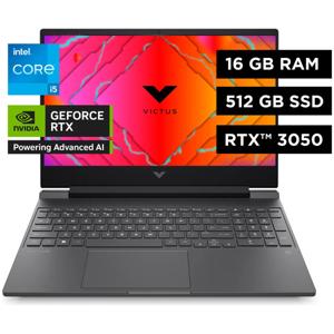 Notebook Gamer HP Victus 15-fa0026la i5 16GB RAM, RTX3050, 512GB SSD 15.6"