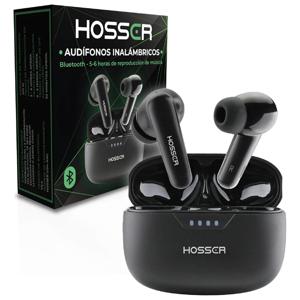 Audifonos Bluetooth In Ear Hosser 35mah Cancelación De Ruido Color Negro