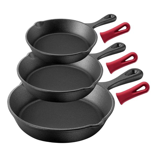Set De 3 Sartenes 3 Hierro Fundido 15 20 25 Cm Fierro