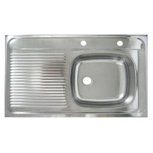 Lavaplatos Sobreponer 100x50 cm Derecha Inox Splendid
