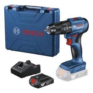 Taladro Atornillador Percutor 18v Bosch GSB 185 1 batería 2ah, Cargador y Maletín Brushless