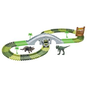 Pista de Autos con Dos Dinosaurios Ultrax