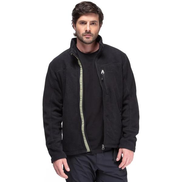 Poleron Polar Ropa Hombre Kano Canelo Negro