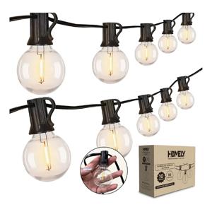Guirnalda Exterior Homely Luces Terraza Vintage 10 Metros 10 Ampolletas Impermeables