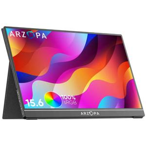Monitor Gamer Arzopa A1 Gamut con pantalla de 15.6" 60Hz y resolución Full HD