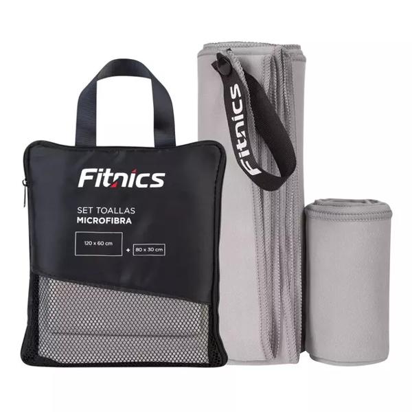 Toalla De Microfibra Set X2 Fitnics 120x60 + 80x30 + Estuche