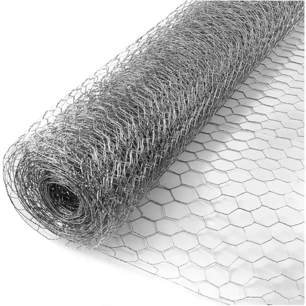 Tejido Malla Hexagonal Gallinera 1m Alto X 20mt Largo Acero Inoxidable