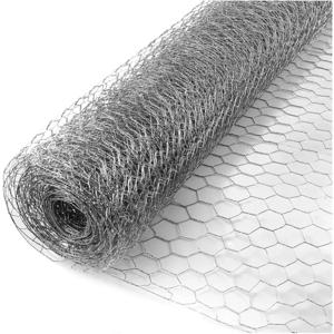Tejido Malla Hexagonal Gallinera 1m Alto X 20mt Largo Acero Inoxidable