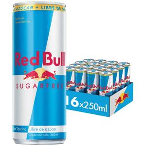 Red Bull Bebida Energética Pack 16 Latas Sin Azúcar 250Ml