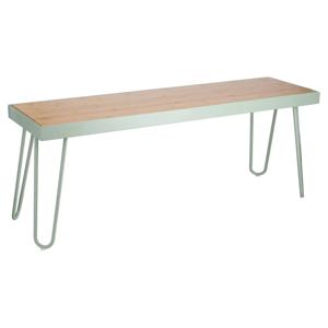 Banca de Metal y Bambú 120x30x45 cm