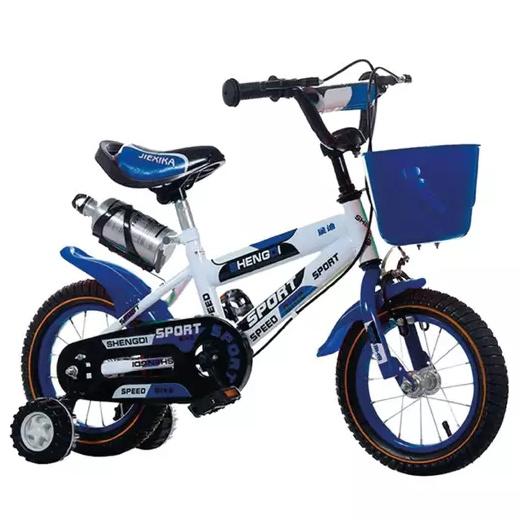 Bicicleta Infantil Lumax Aro 12 Azul Con Rueditas