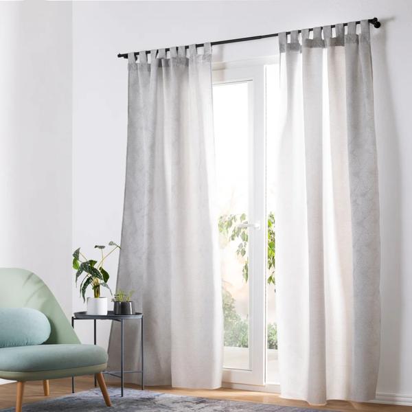 Set 2 Cortinas Jacquard con Presillas 140x240 cm