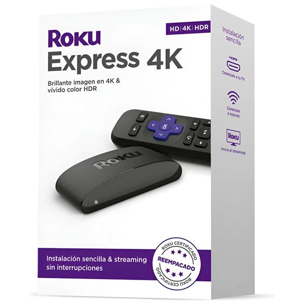 Roku Express 4k Reacondicionado Negro (Reacondicionado)