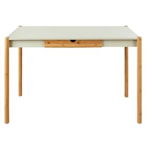 Escritorio con Cajón de Mdf y Bambú 105x50x75 cm