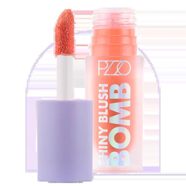 Shiny Blush Bomb Soft Coral Purple Fest