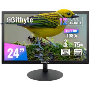 Monitor Bitbyte 24 Full Hd 1920×108 75hz, 2ms Color Negro