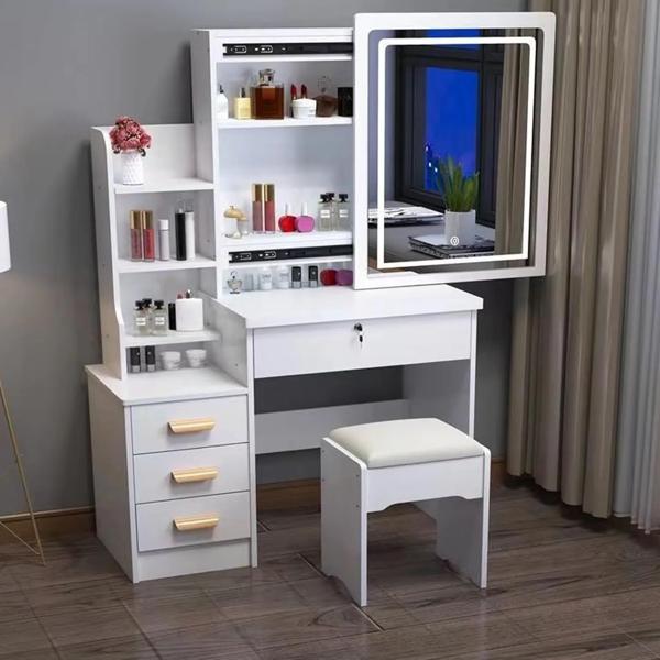 Mueble De Tocador Con Taburete 100×138×36cm