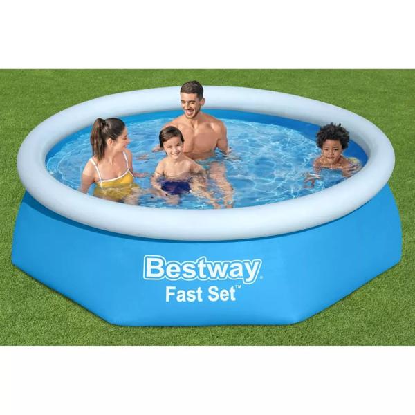 Piscina Bestway Redonda Fácil Armado 2.44MX61Cm Azul