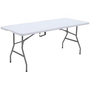 Mesa Plegable Valija 180cm Exterior Interior Blanco
