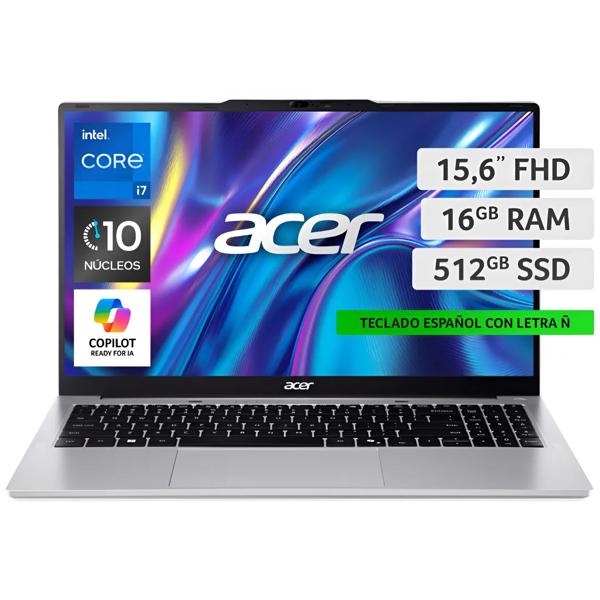 Notebook Gamer Aspire Lite 15.6" Core I7 16GB 512GB SSD Gris