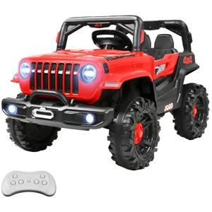 Camioneta Montable Eléctrica 12v 2 Motores Niño Control Usb Color Rojo