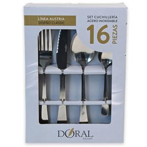 Set Cuchillería Doral Austria 16 Piezas