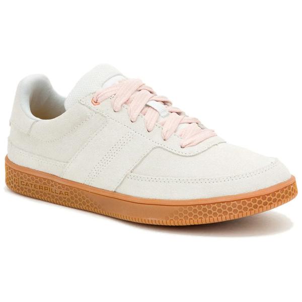 Zapatilla Pause Retro Mujer Blanco Y Café CAT