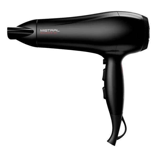 Secador De Pelo Gama Mistral Ceramic Ion Nano Silver 2200w Color Negro