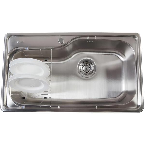 Lavaplatos FDV Big Acqua 1c + Desague Completo Gris