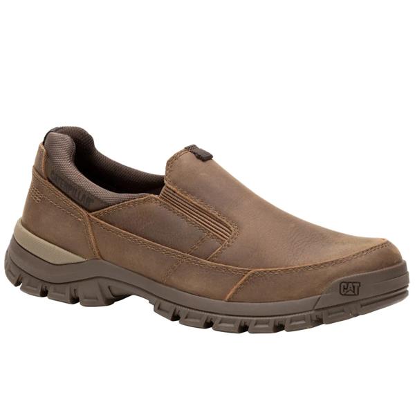 Zapatilla Cuero Hombre Threshold Slip On Café Oscuro CAT