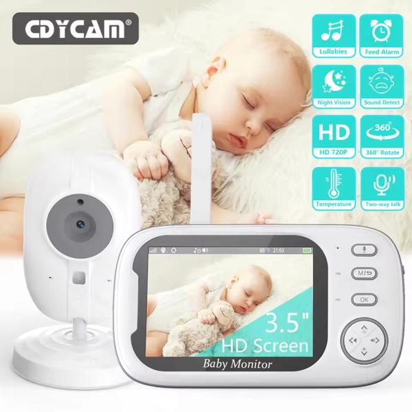 Monitor De Video Inalambrico Para Bebe Cdycam 3.5 Pulgadas
