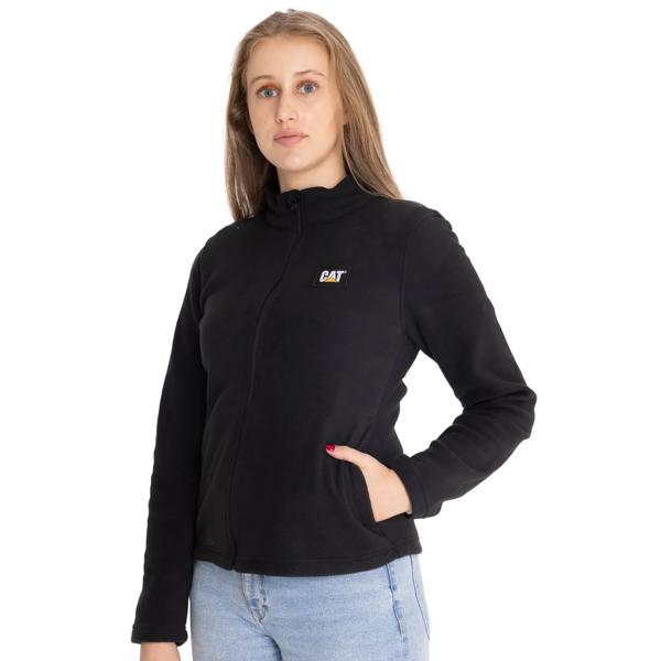 Polar Casual Mujer Women'S Microfleece Full Zip Negro Cat