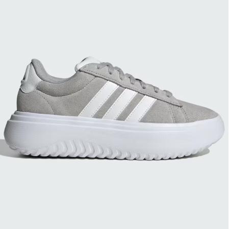 Zapatillas Adidas Grand Court Platforma Gris