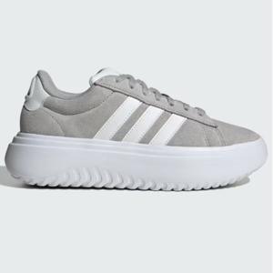 Zapatillas Adidas Grand Court Platforma Gris