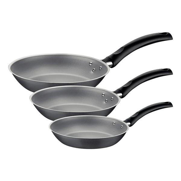 Juego De Sartenes Tramontina Turim 3 Piezas Negro