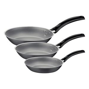 Juego De Sartenes Tramontina Turim 3 Piezas Negro